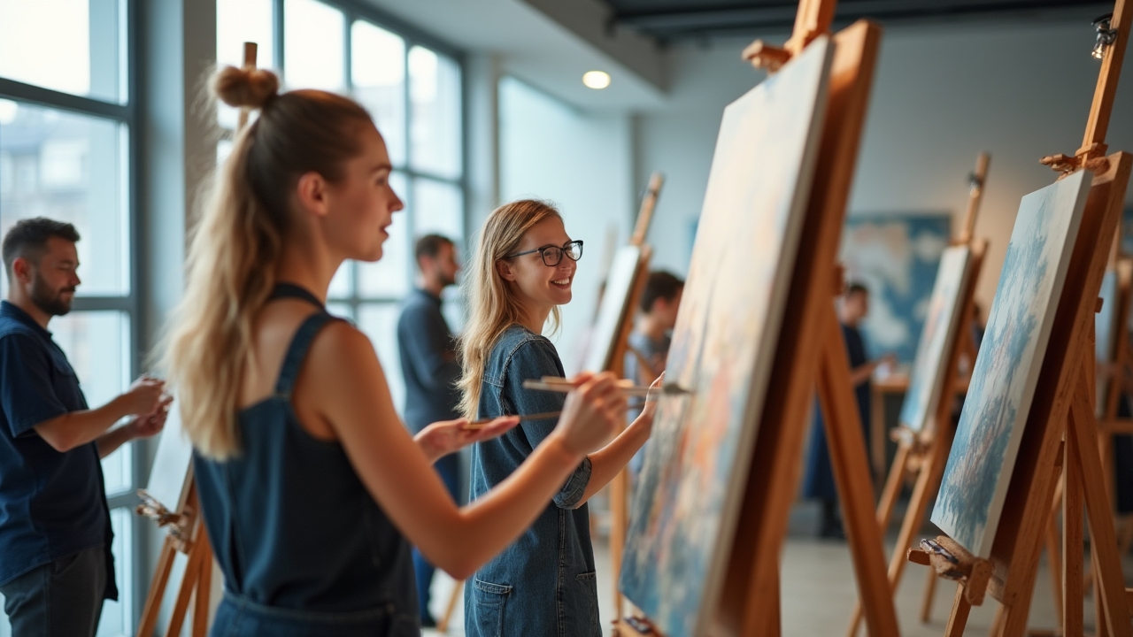 Kunstunterricht in der Ziehenspil