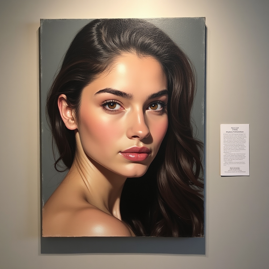 Ölgemälde Porträt eines Schülers